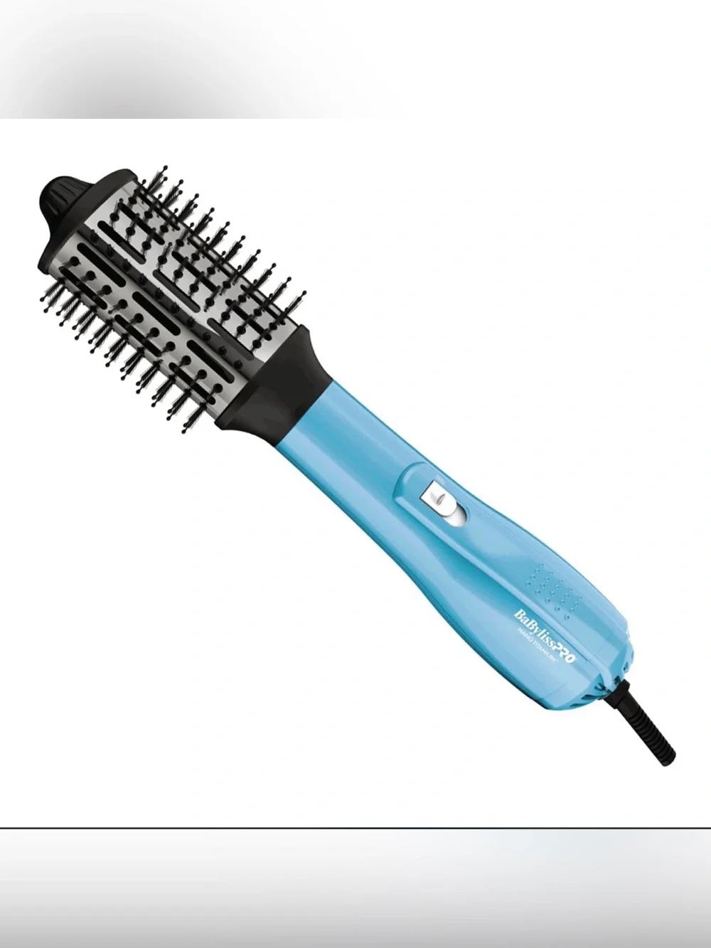 BaByliss PRO Oval Ionic Hot Air Brush, Titanium 2.5”